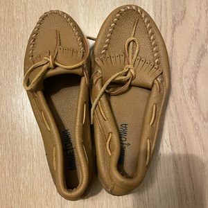 Minnetonka moccasins- worn once.